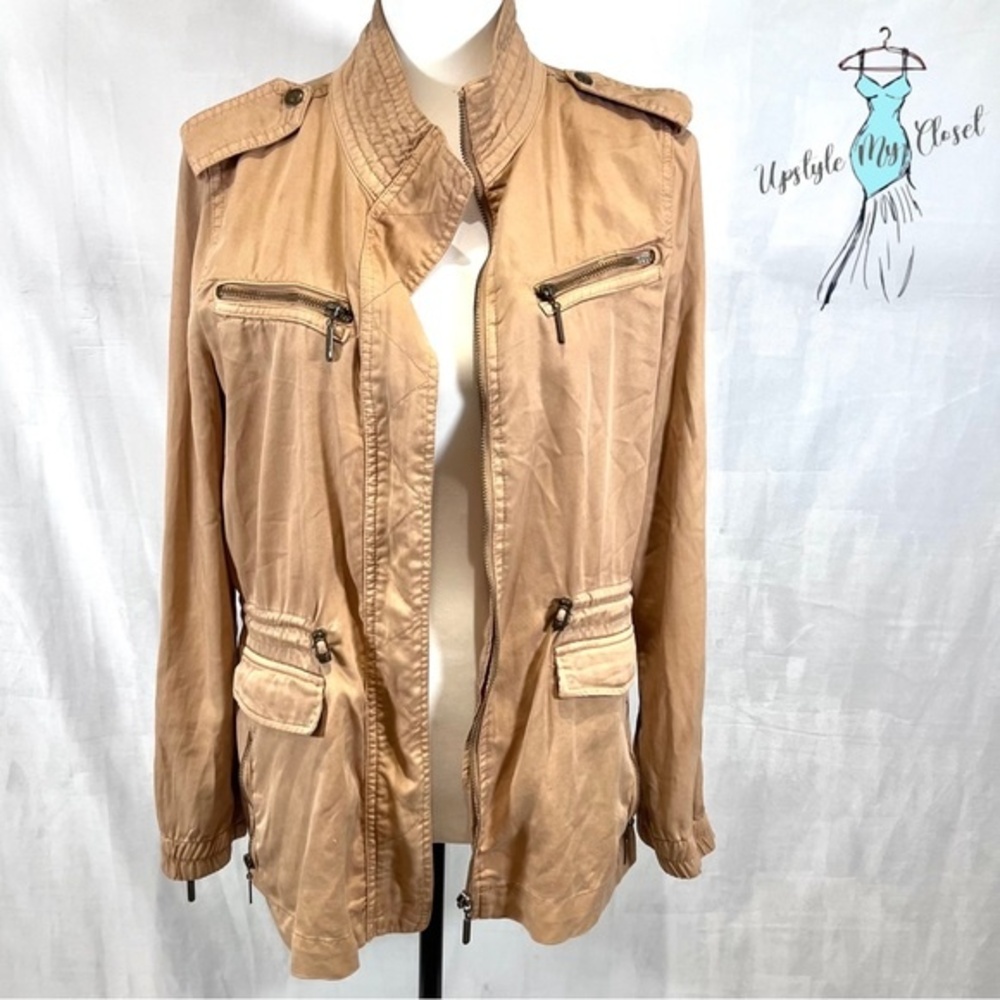 Nordstrom Max Jeans caramel color utility jacket size small